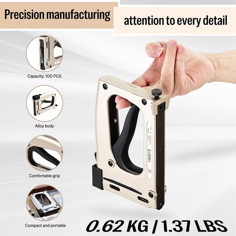 Meite Point Driver HM515 Manual Tool with 1000-Count Flexible Point Nails, Picture Framing Tool for DIY Crafts, Frame Point Driver, Picture Frame Stapler/Nailer/Tacker - Image 2